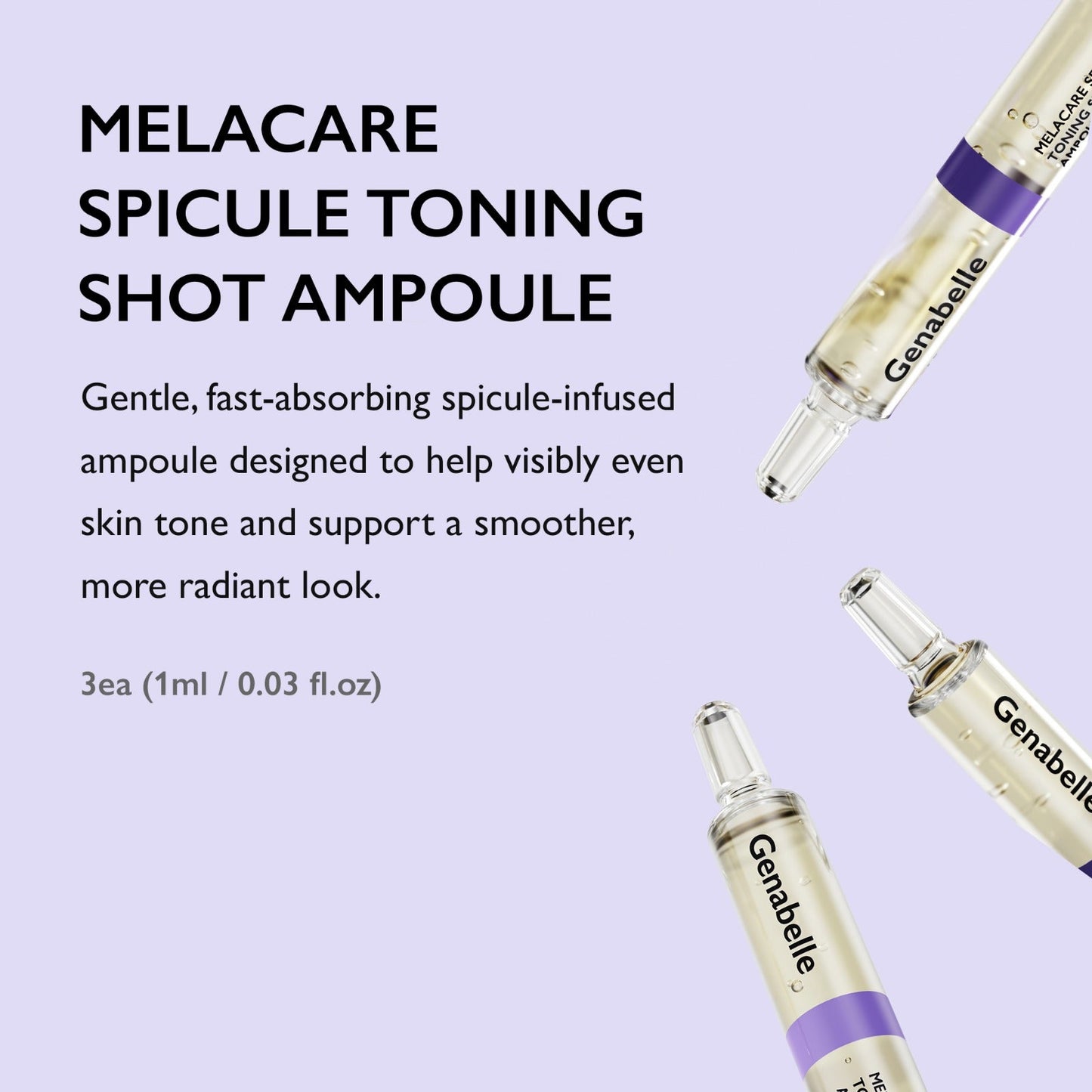 Genabelle - Melacare Spicule Toning Shot Ampoule (1ml*3pcs)