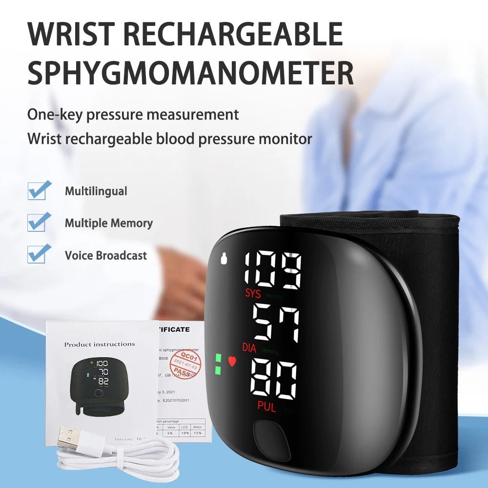 Wrist Electronic BP Monitor