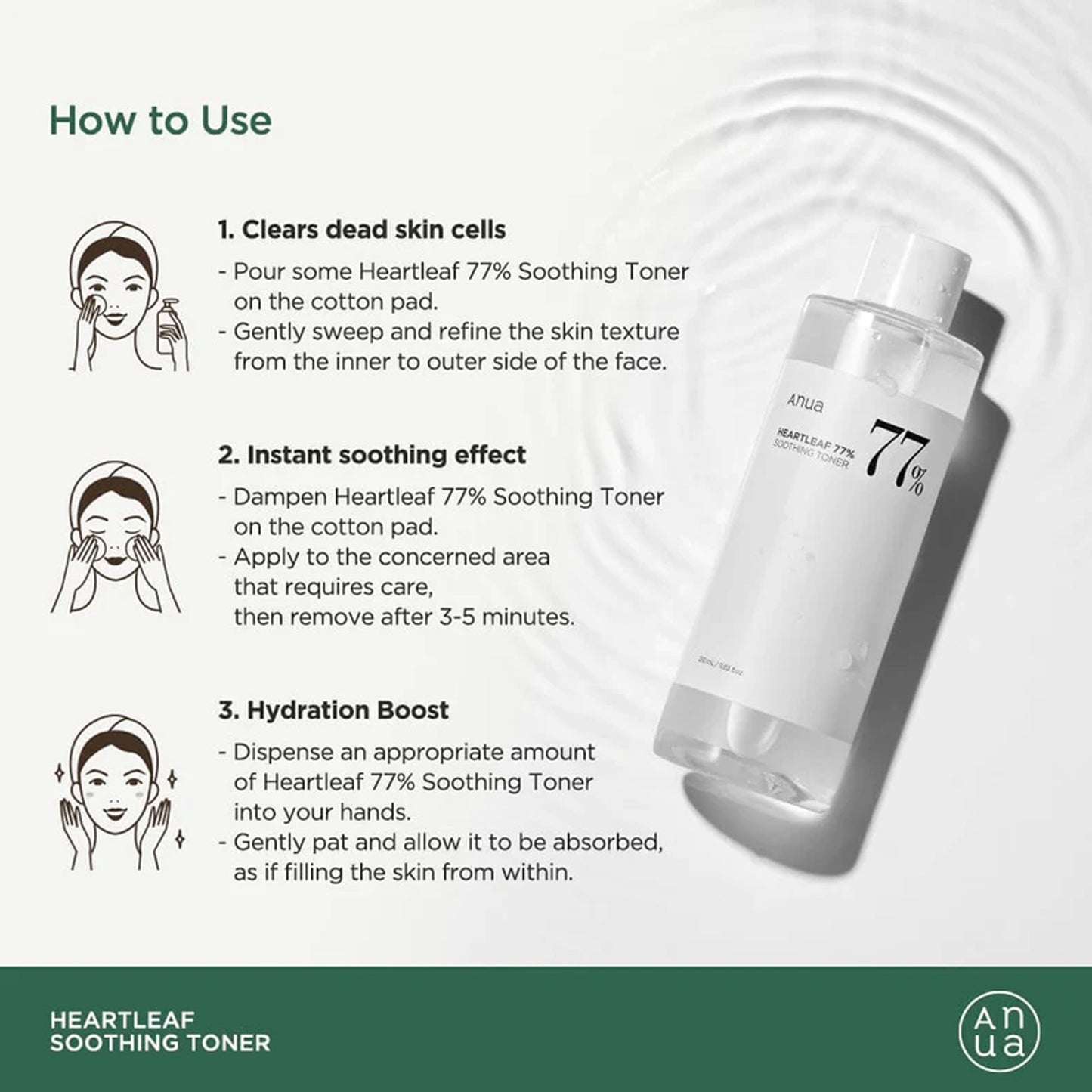 Anua Heartleaf 77% Soothing Toner (250ml)