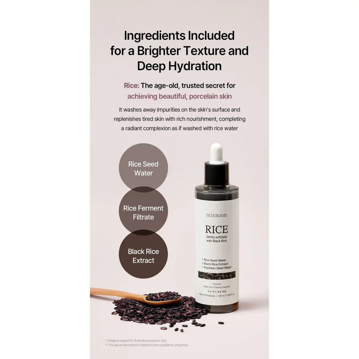 Mixsoon - Black Rice Peeling Ampoule [100ml]