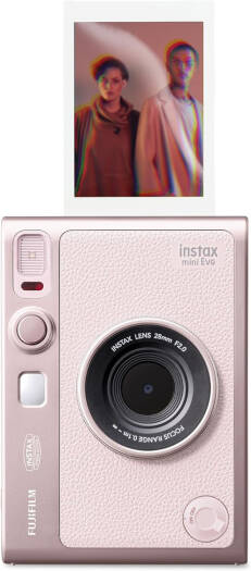 FUJIFILM INSTAX MINI EVO CAMERA GENTLE ROSE