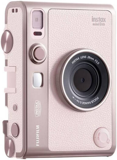 FUJIFILM INSTAX MINI EVO CAMERA GENTLE ROSE