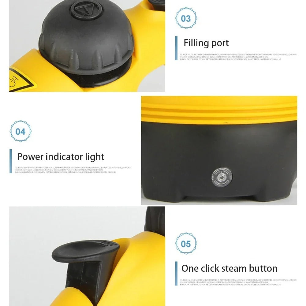 High Pressure Steam Cleaning Machine With 9 Accessories -350ml