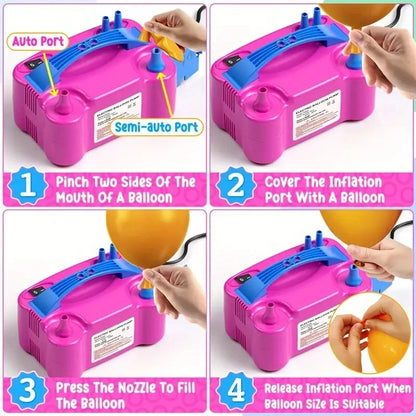 Electric Balloon Pump – Double Nozzle