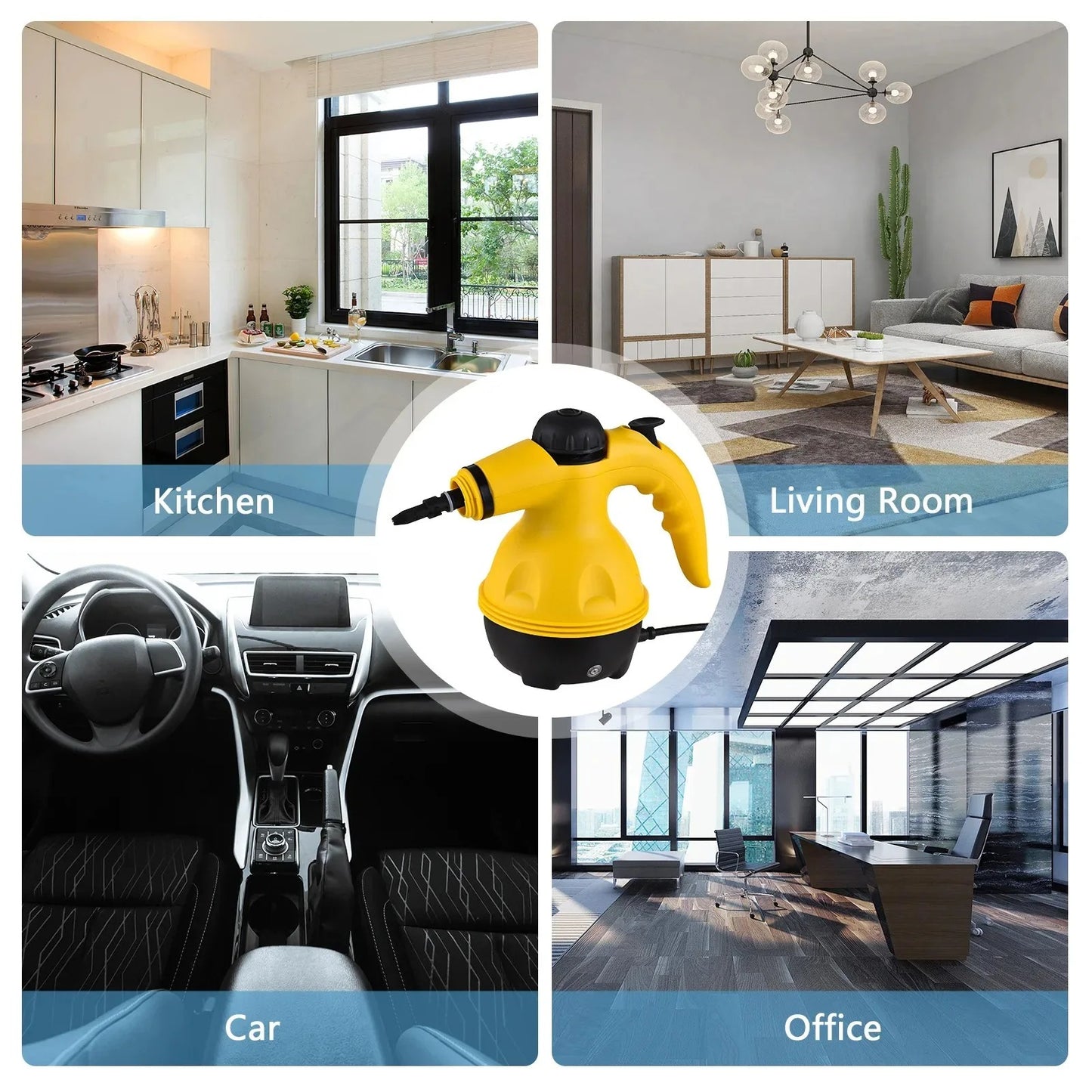 High Pressure Steam Cleaning Machine With 9 Accessories -350ml