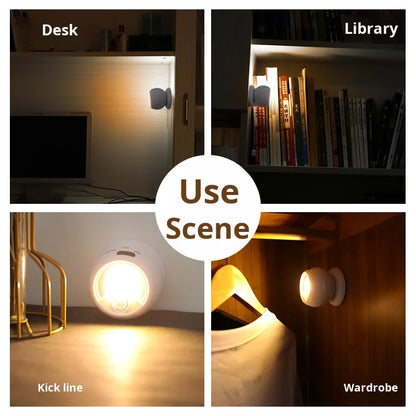 360° Rotating COB Ball Light Motion Sensor
