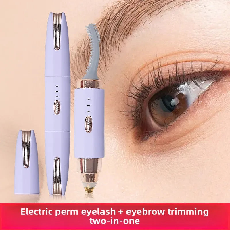 2-in-1 Electric Eyelash Curler & Eyebrow Shaper for Women