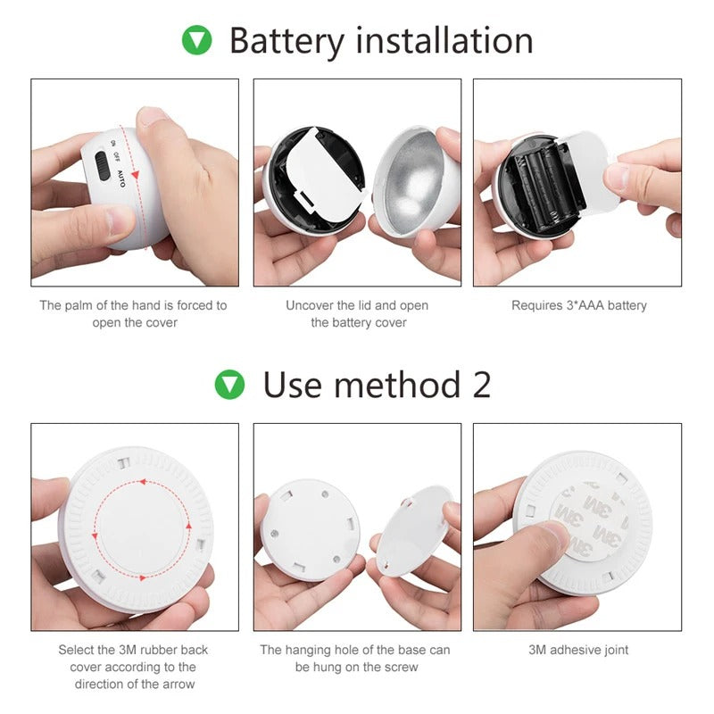 360° Rotating COB Ball Light Motion Sensor