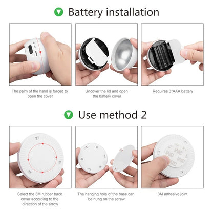 360° Rotating COB Ball Light Motion Sensor