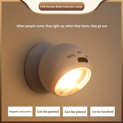 360° Rotating COB Ball Light Motion Sensor