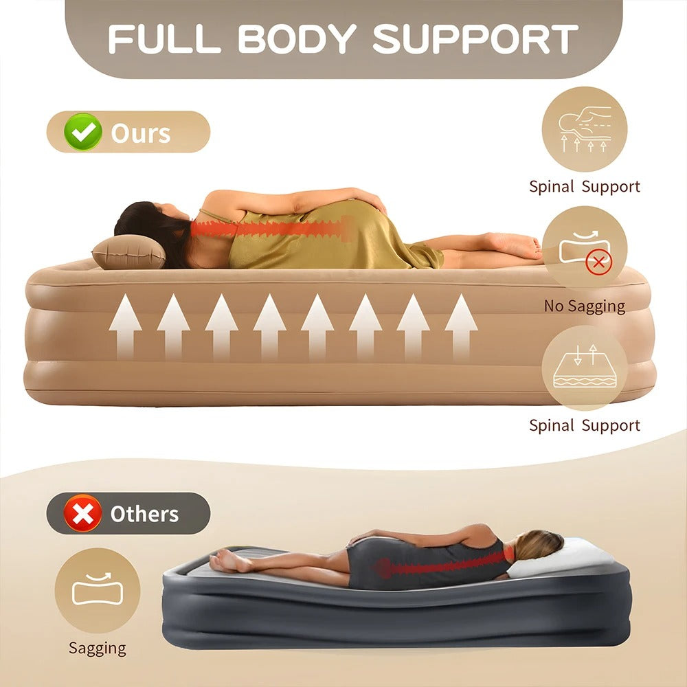 Air Mattress with Built-In Pump