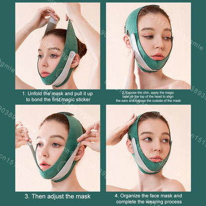 Face Bandage Adjustable V-Lift Up Belt
